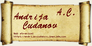Andrija Čudanov vizit kartica